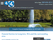 Tablet Screenshot of columbiafuneralservice.com